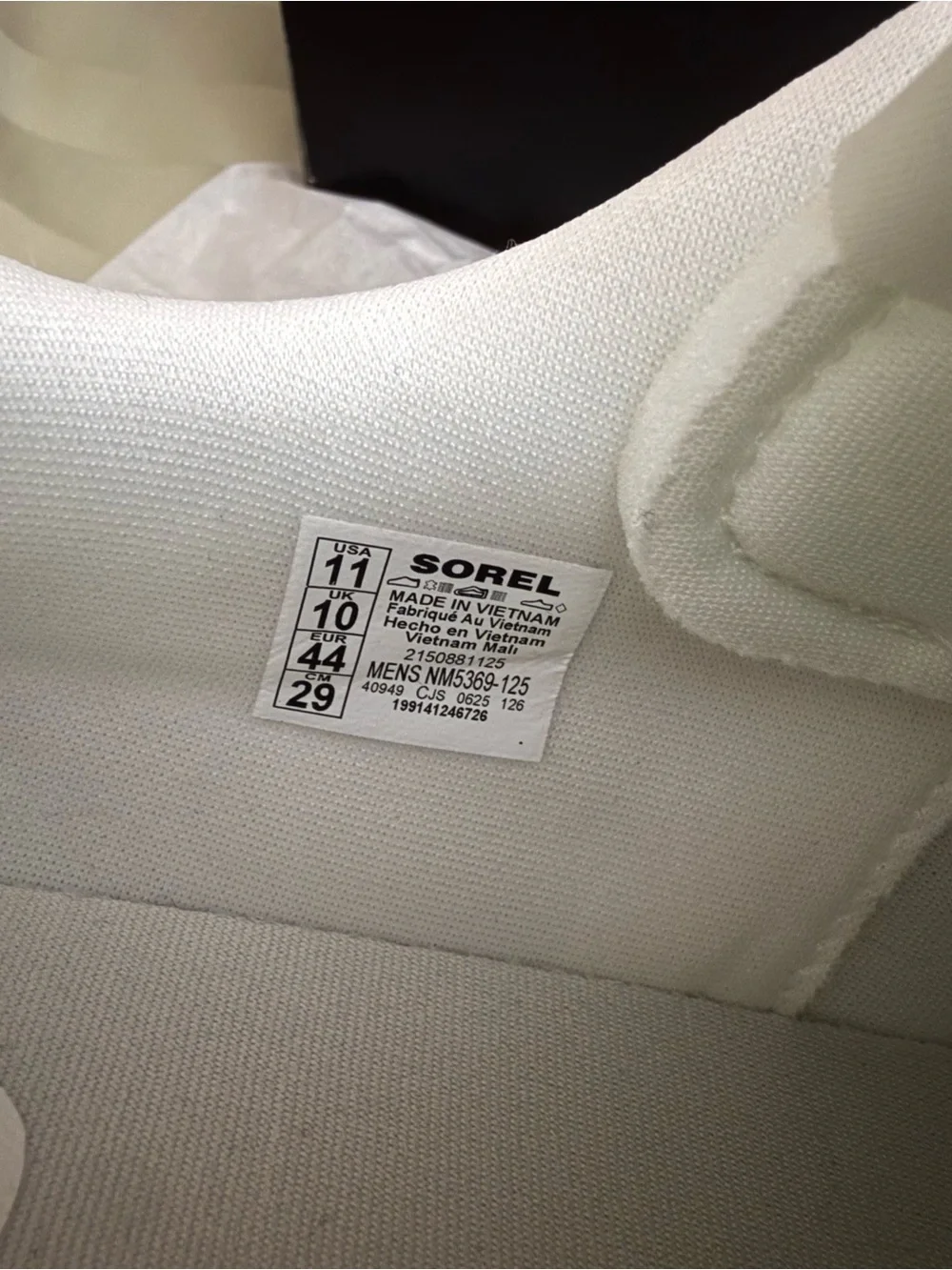 Sorel Men's White and Tan Low-Top Sneakers